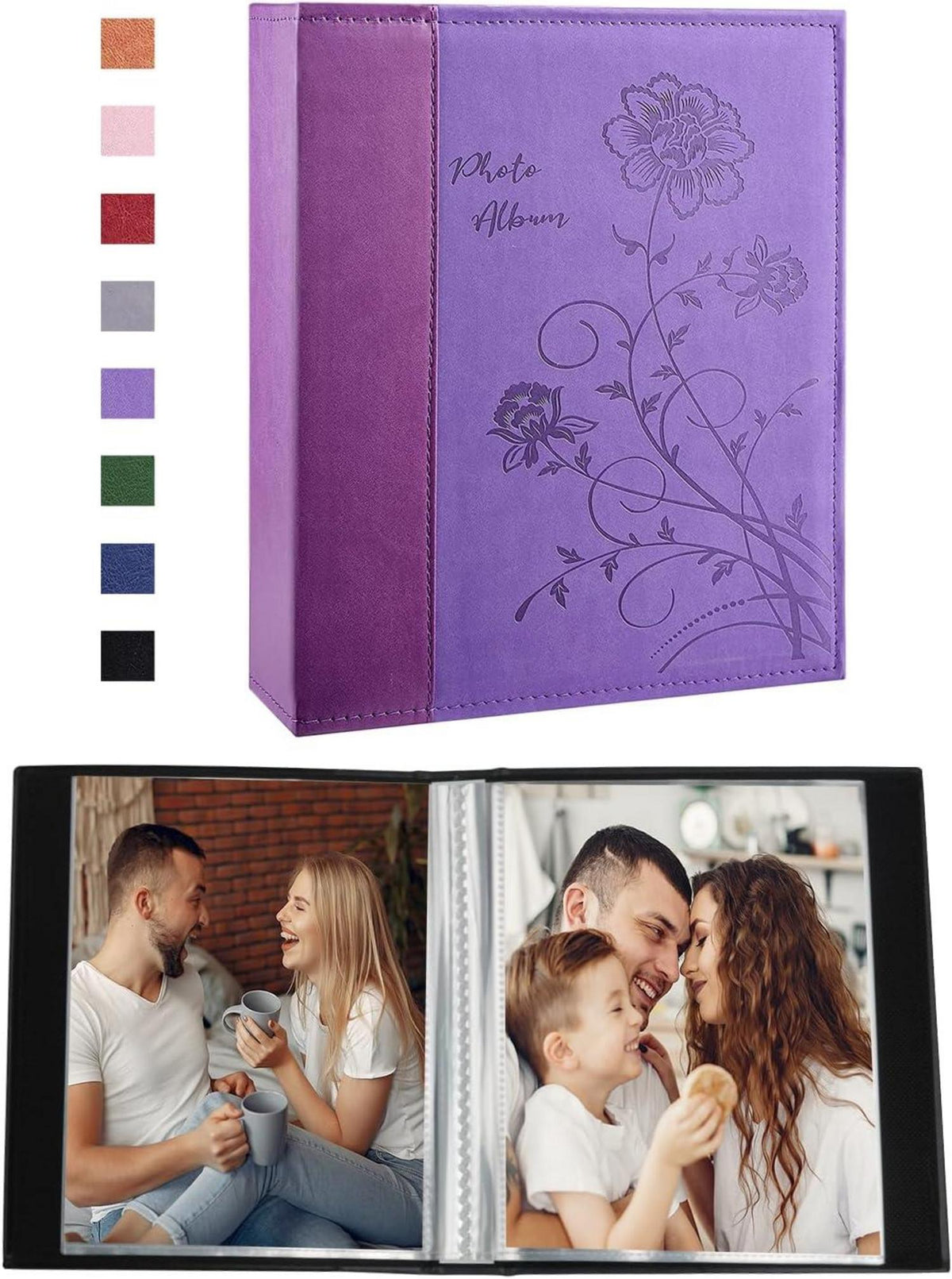 Kleines Fotoalbum 10x15cm 2er Pack vertikale Bilder Slip in Top