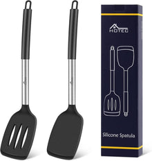 Silikon Pfannenwender Set Schwarz 35cm 2-teilig