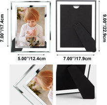 12er-Set Glasbilderrahmen 13x18 cm Silber für Fotos