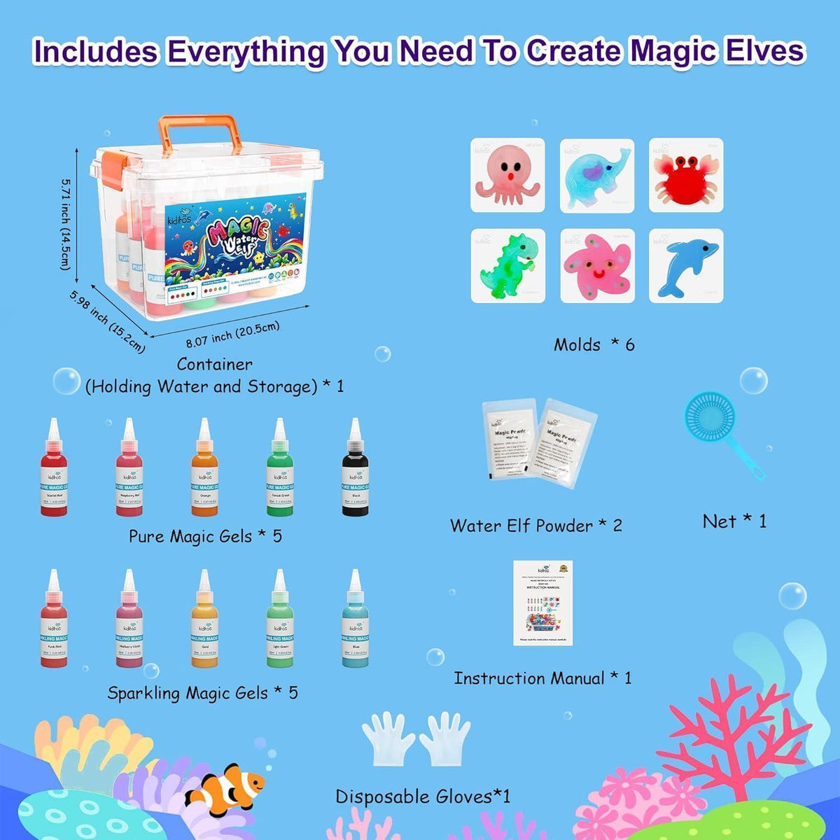 Magisches Wasserelfen Bastelset – DIY Aqua Gel Spielzeug für Kinder