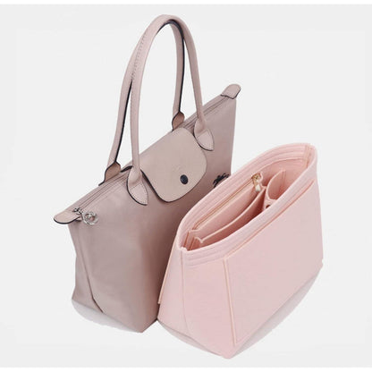 Filz Organizer für Longchamp Le Pliage Tasche – Rose, Größe M