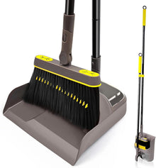 Besen Kehrschaufel Set Stiel 138CM 180 Grad Drehbar Camping Kehrbesen