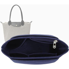 Handtaschen-Organizer Filz Marineblau Klein