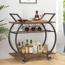 Servierwagen mit Rollen und Weinregal für Küche und Bar