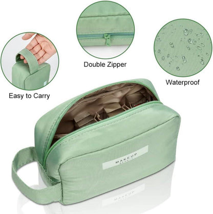 Aucuu Kosmetiktasche wasserdicht Make-up-Tasche Reise Organizer Mädchen Grün