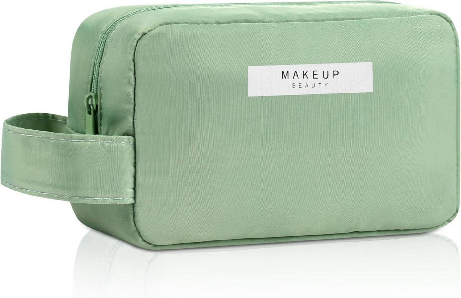 Große wasserdichte Kosmetiktasche in Grün, Reise Make-up Organizer für Frauen und Mädchen