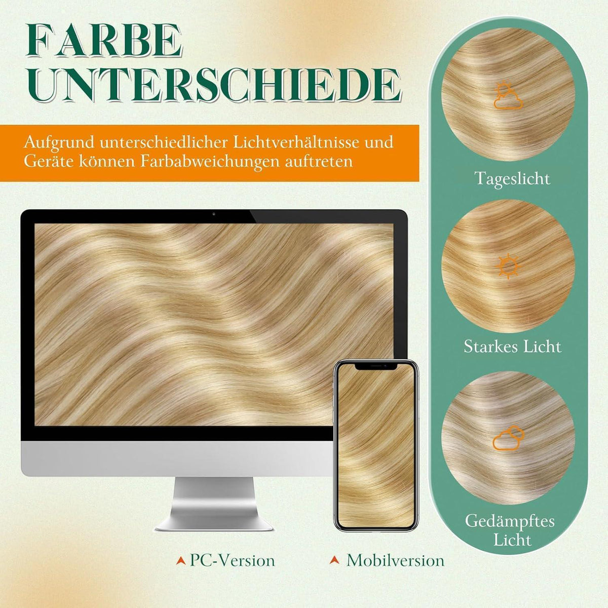 Blond Tape-in Haarverlängerung Echthaar 45cm #27/613