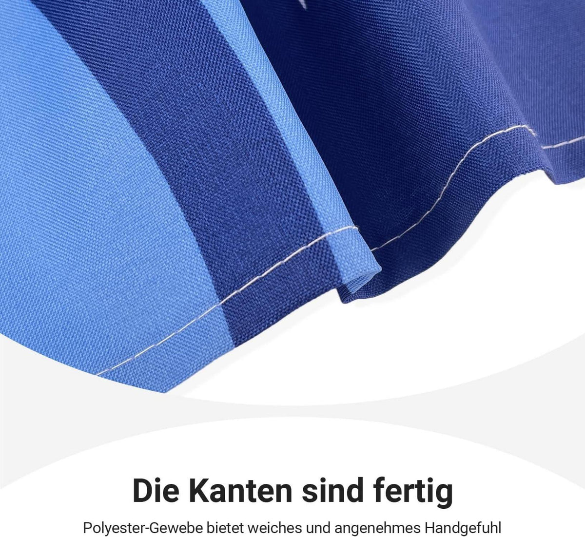 Duschvorhang 180x200cm Blau Segel Muster wasserabweisend Neu