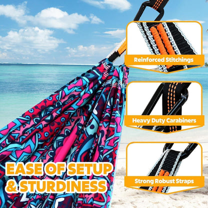 Ultraleichte Reisehängematte 300kg | 275x140cm | Ripstop Polyester