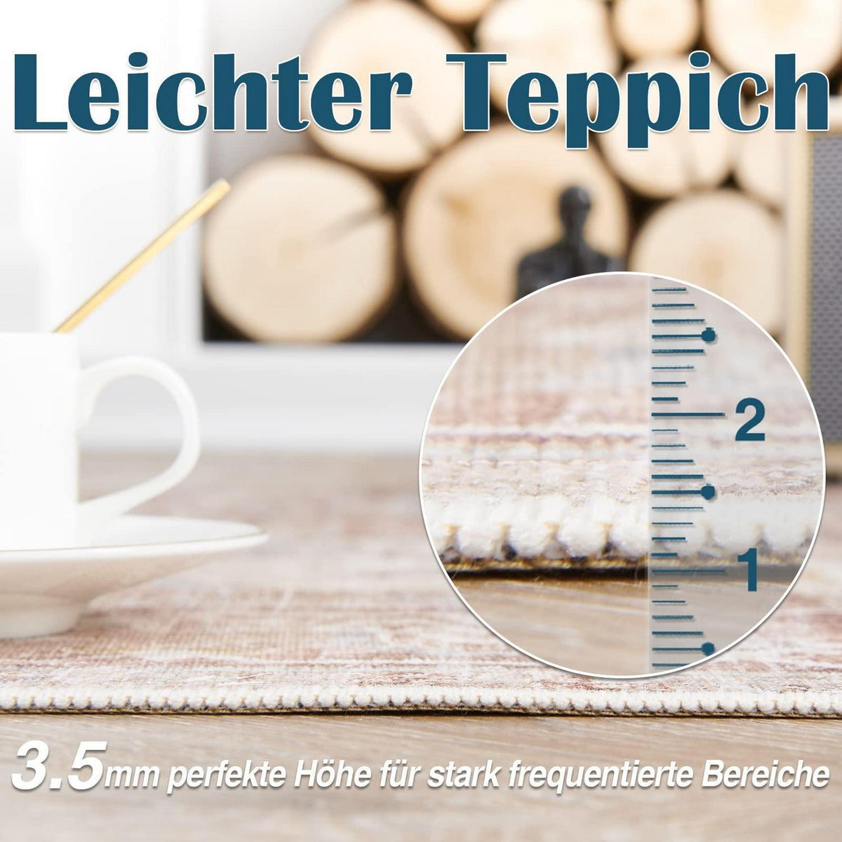 Vintage Küchenläufer 60x210 cm – Rot Ziegelrot