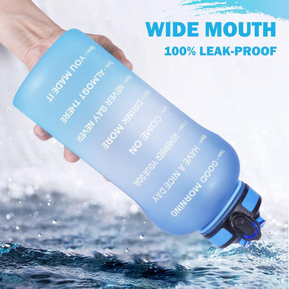 2L Trinkflasche Sport mit Strohhalme BPA-frei Auslaufsicher