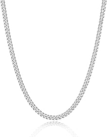 Panzerkettenhalskette Edelstahl Silber Gold Hip-Hop 46-66cm