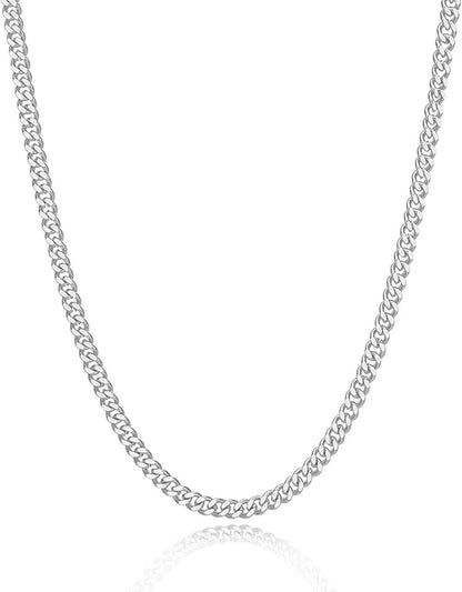 Panzerkettenhalskette Edelstahl Silber Gold Hip-Hop 46-66cm