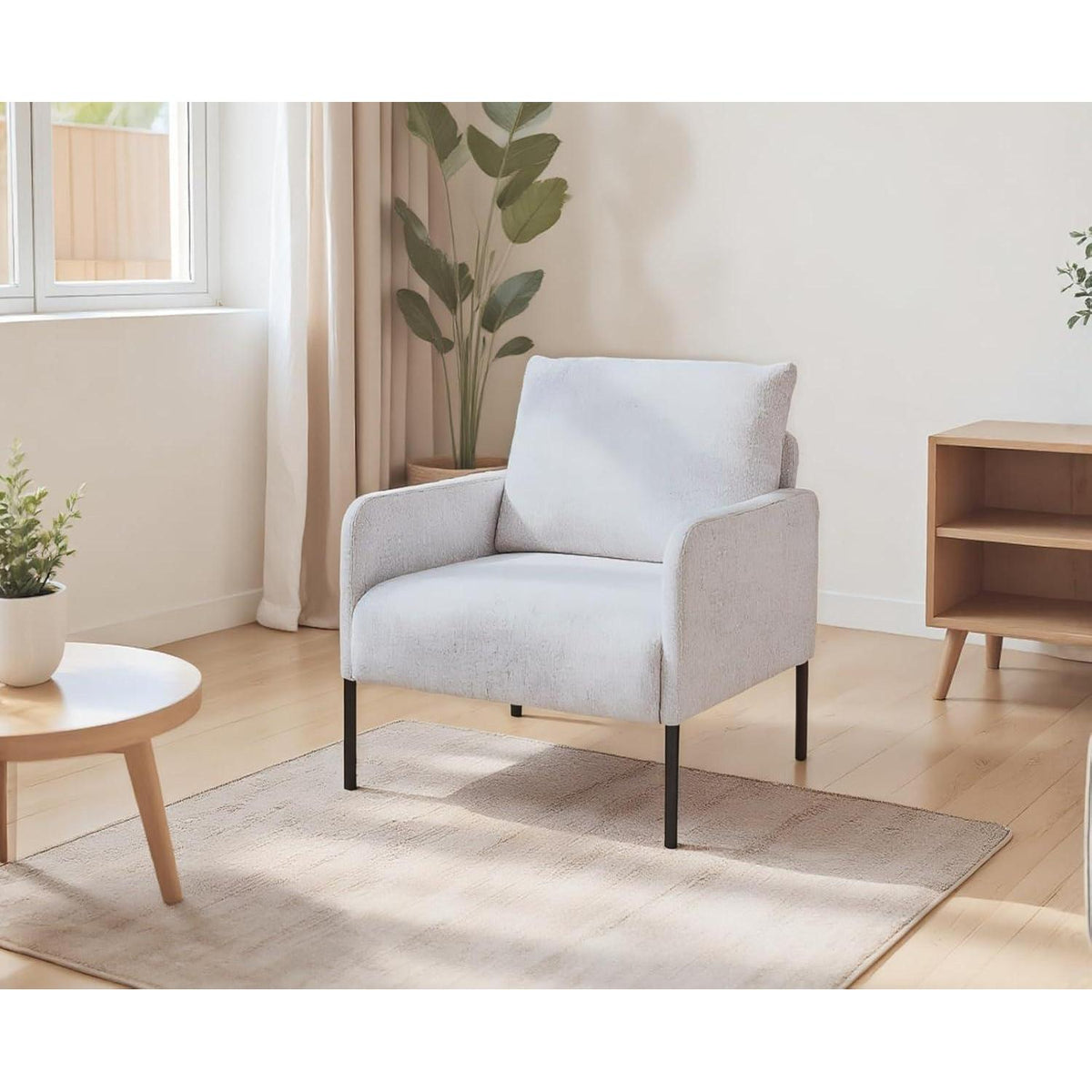 Loungesessel Leinen – Bequemer Polstersessel für Wohnzimmer & Schlafzimmer
