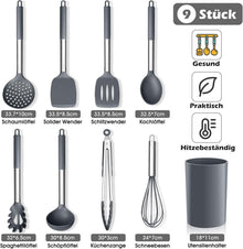 Herogo 9-teiliges Silikon Kochutensilien Set mit
