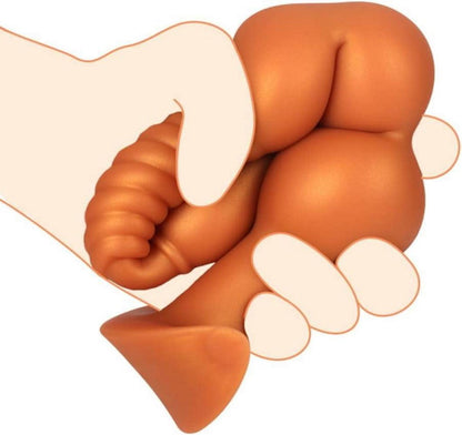 Anal Butt Plug mit Abnehmbarem Fuchsschwanz und Flüssigem Silikon