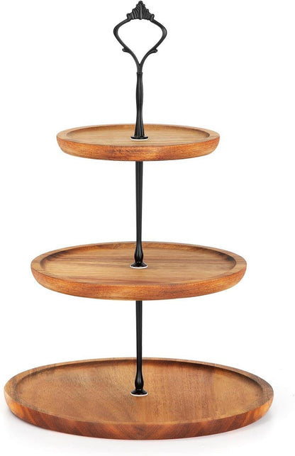 Etagere Cupcake Ständer Holz Kuchenplatte Servierständer Vintage