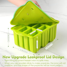 Silikon Eisformen Set Eis am Stiel Form Popsicle Moulds 12er