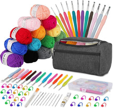 Häkelset 15Pcs Häkelnadeln Häkelgarn Ergonomisch Crochet Stricken