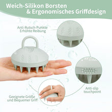 Kopfhaut Massagebürste 100% Silikon Haarwaschbürste