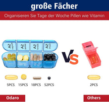 Tablettenbox 7 Tage Morgens Mittags Abends 4 Fächer