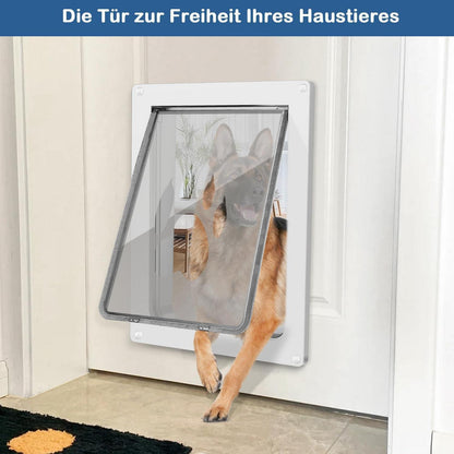 Große Hundeklappe 45kg – Wetterfest & Einfach Installieren
