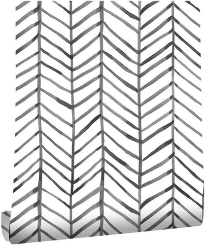 Selbstklebende Streifentapete Möbelaufkleber wasserfest 0.4W x 10L m