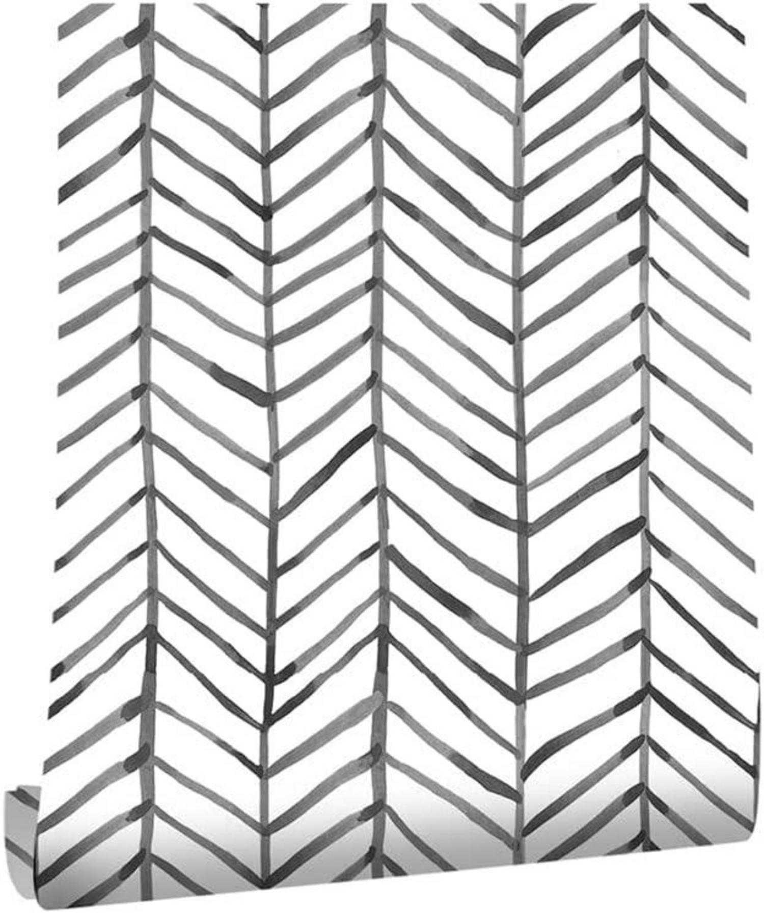 Selbstklebende Streifen Tapete Wasserfest Vinyl Film 0.4W x 6L m