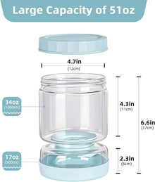 Glas Gurkenglas mit Sieb Flip 1,5 l inkl. Aufbewahrung
