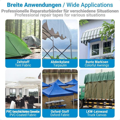 Zelt Reparaturband 5M x 10CM Transparent Wasserdicht PVC-beschichtet