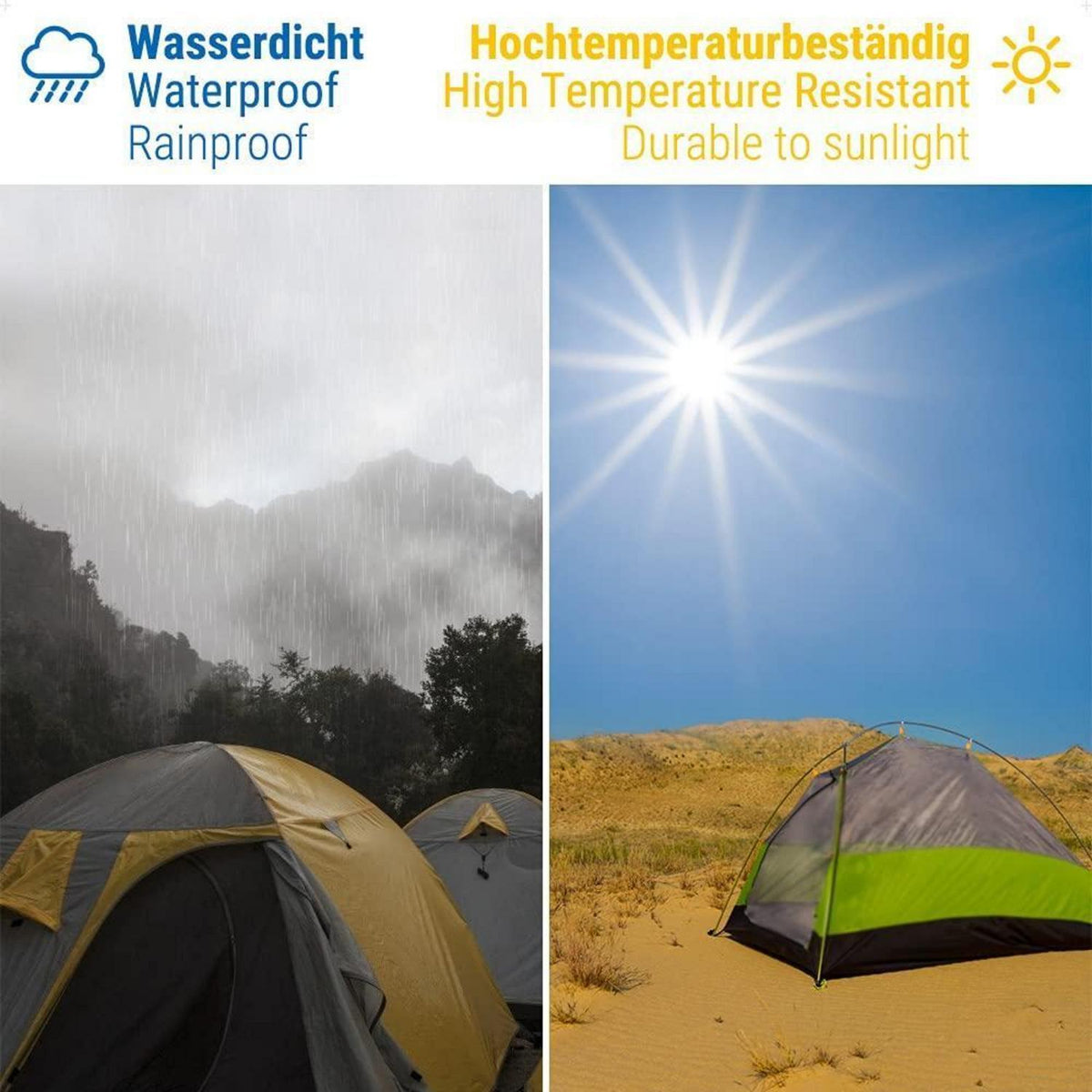 Zelt Reparaturband 5M x 10CM Transparent Wasserdicht PVC-beschichtet