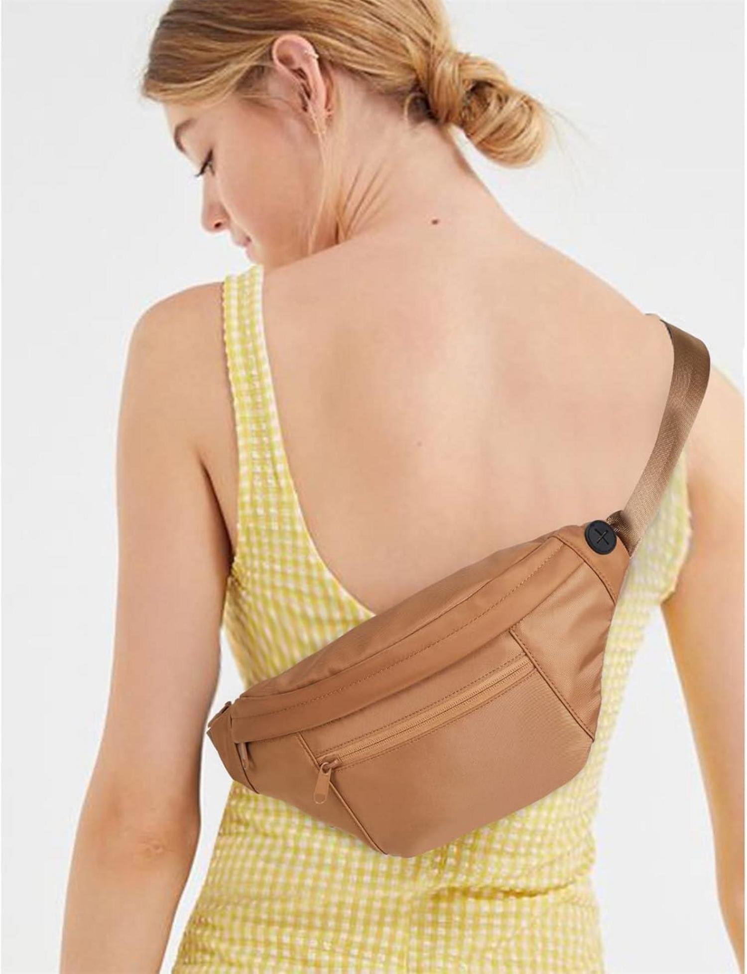 Telena Bauchtasche Damen Herren Canvas Gürteltasche Outdoor