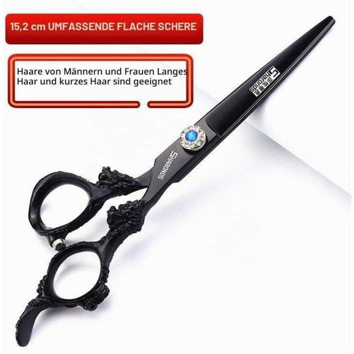Profi Friseurschere Set 6 Zoll – Haarschneideschere & Effilierschere