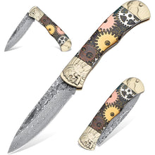 Dragon Creek VG-10 Damastmesser Outdoor Survival 60HRC