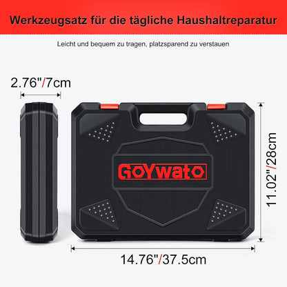 Werkzeugkoffer 214 tlg Profi Gefüllt Steckschlüsselsatz Ratsche Rot