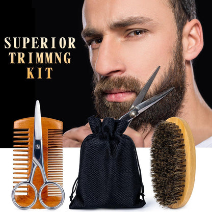 Bartwuchsset mit Bartroller 100% Natürlich Männer Geschenke