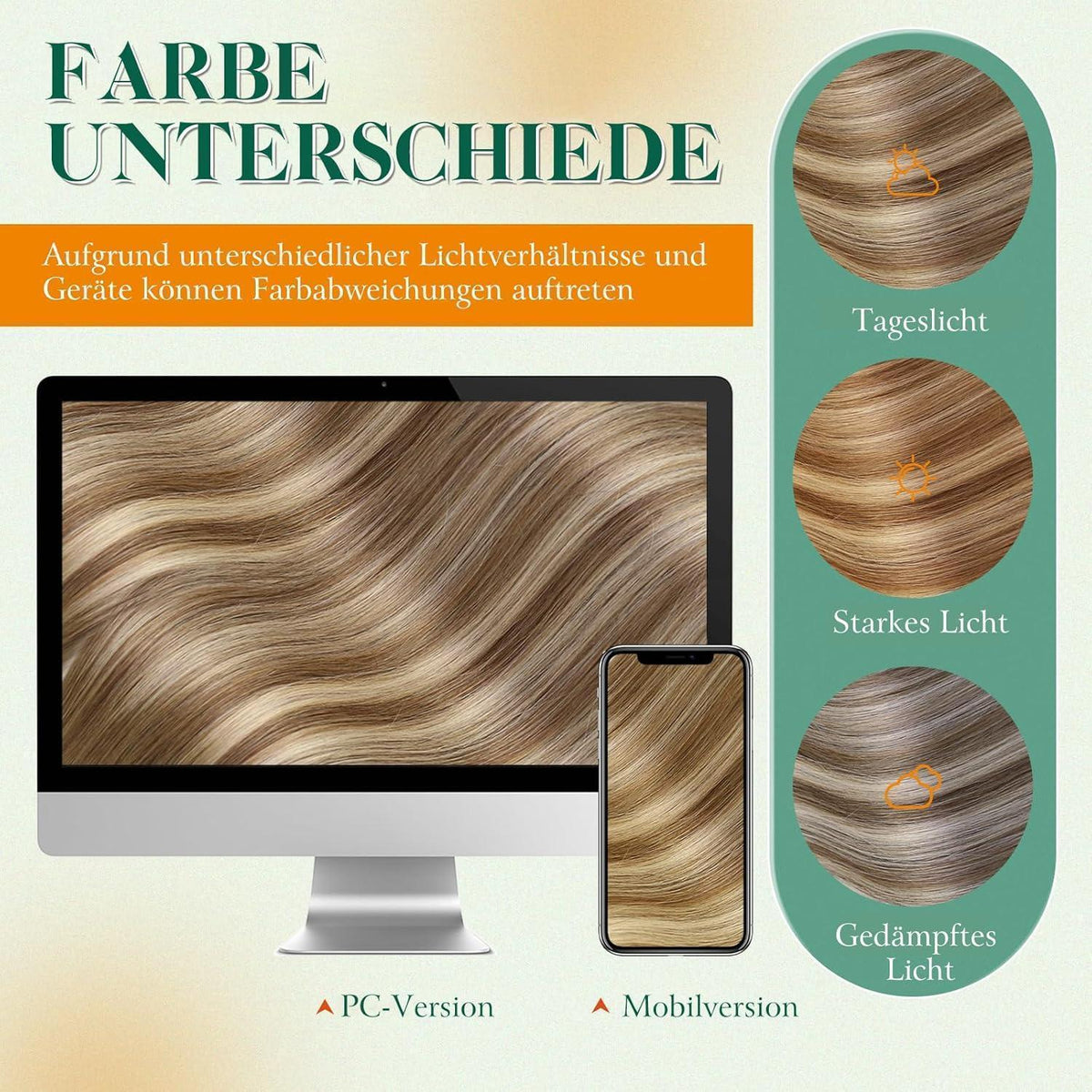 Echthaar Tape Extensions Ombre Blond 55cm - 50g