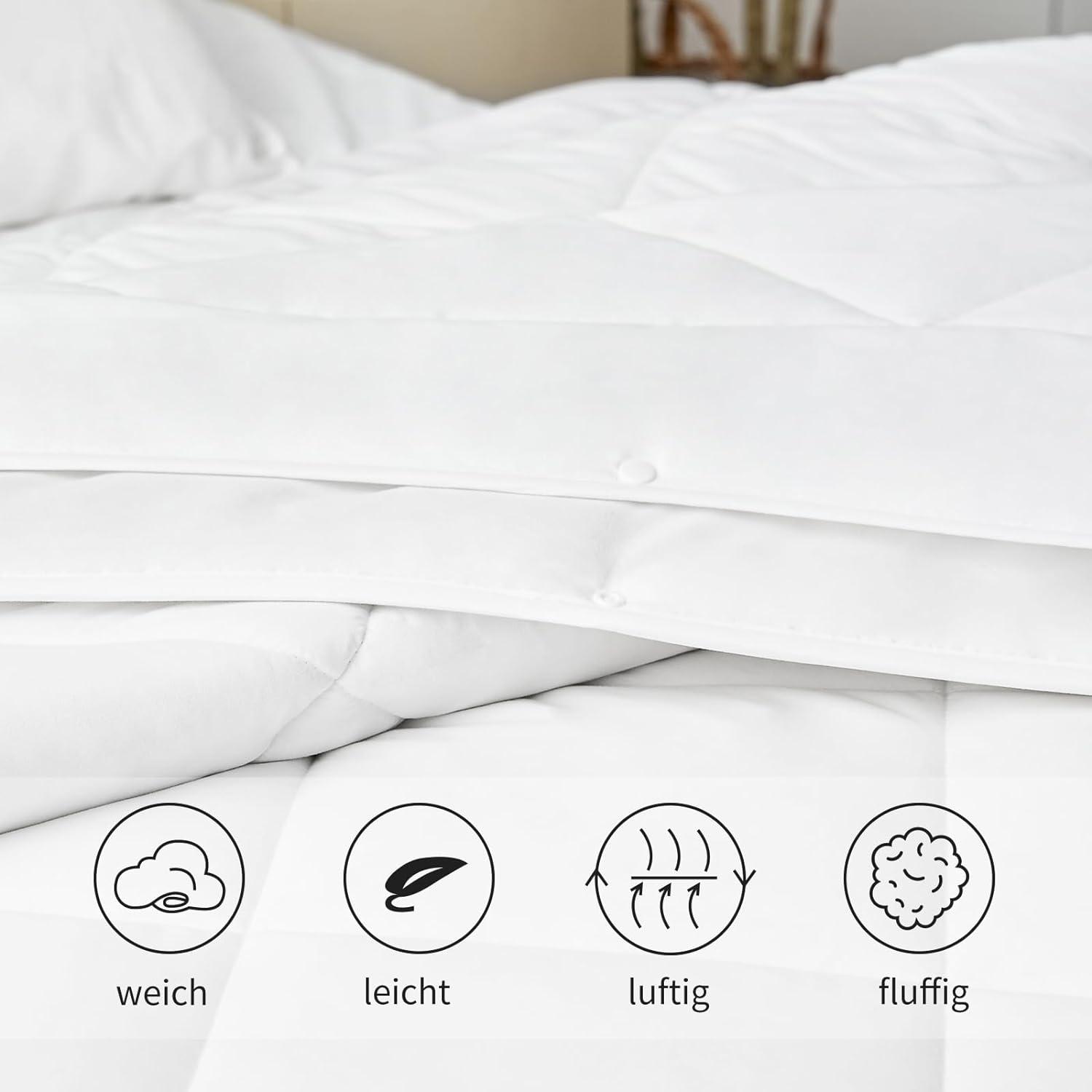Aisbo Bettdecke 240x220 4 Jahreszeiten Duvet Set 2teilig 220x240cm