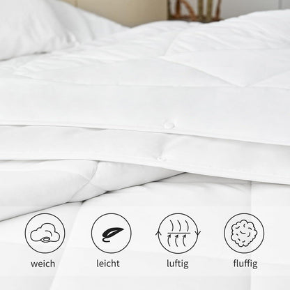 Aisbo Bettdecke 240x220 4 Jahreszeiten Duvet Set 2teilig 220x240cm