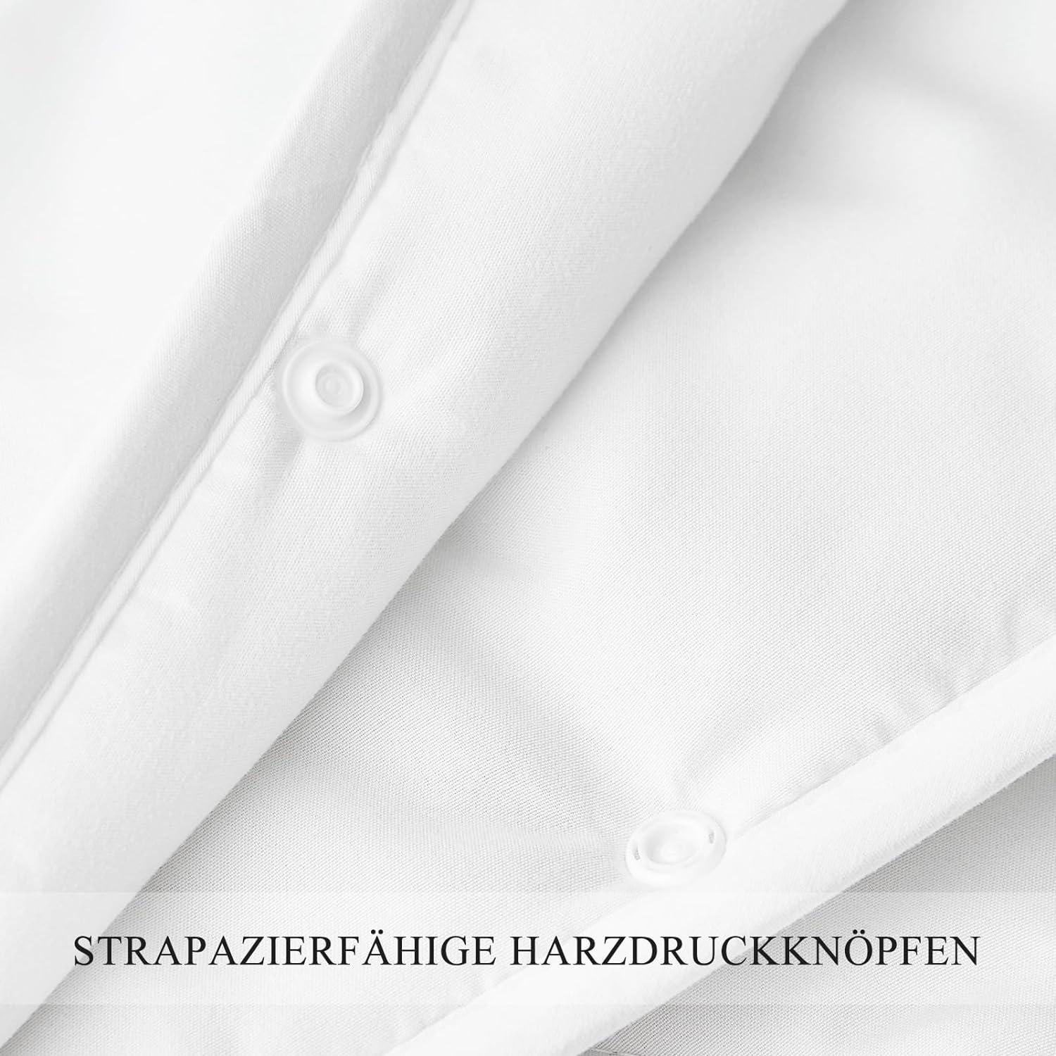 Bettdecke 240x220 4 Jahreszeiten Sommer Winter Knöpfen 2teilig Set