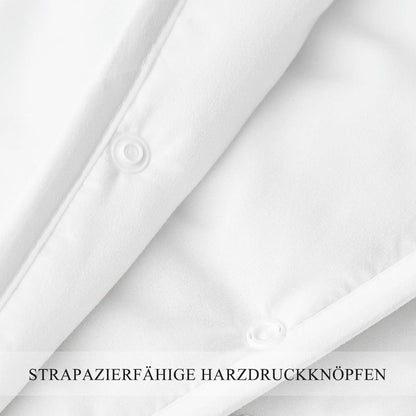 Bettdecke 240x220 4 Jahreszeiten Sommer Winter Knöpfen 2teilig Set