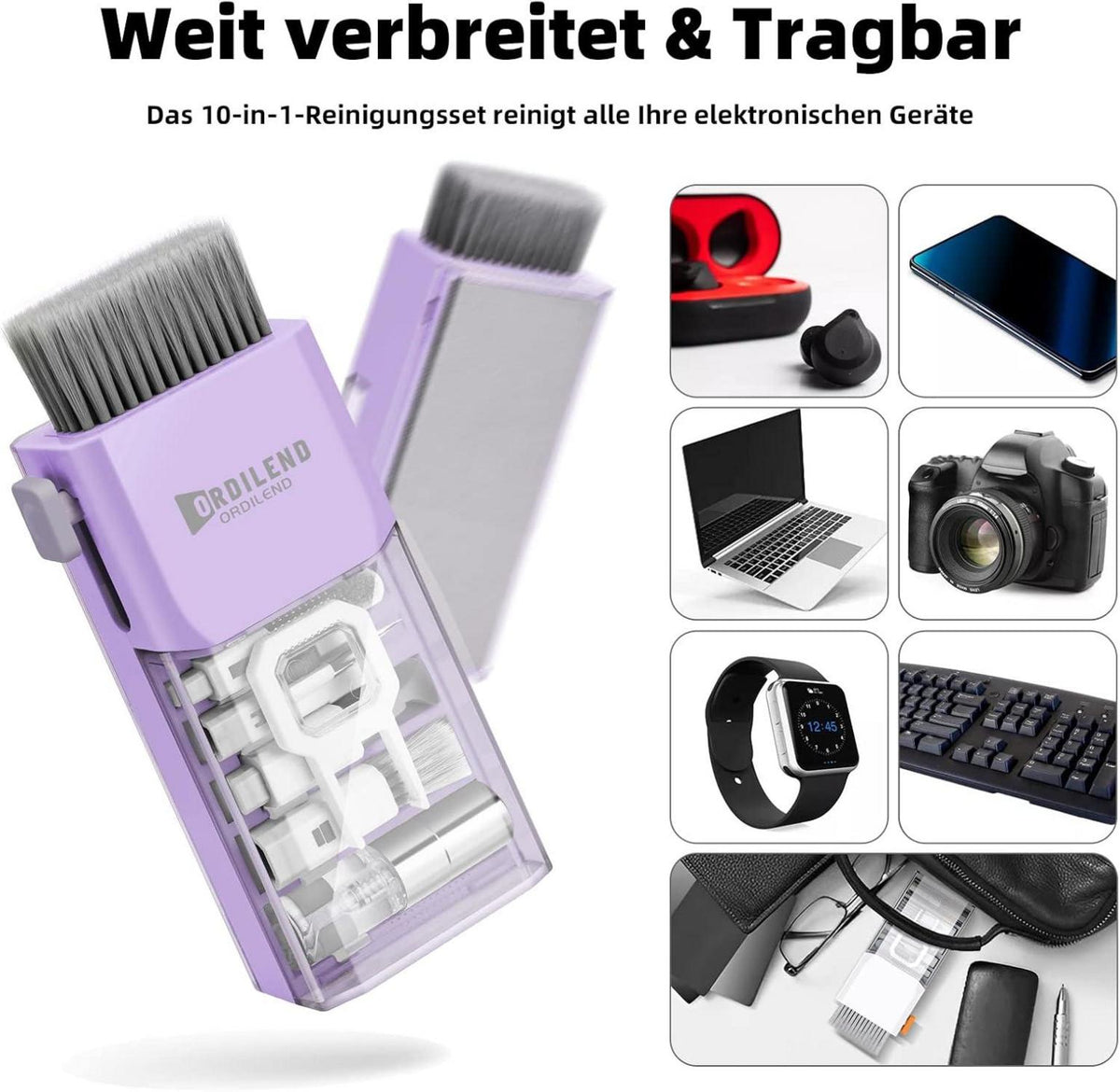 Tastatur Reinigungsset Screen Cleaner Kit Handy Tablet Camera Blau