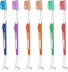 Kieferorthopädische Zahnbürste 6 Stück Doppelendige V-Trimm Tuft