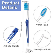 6 Stück Kieferorthopädische Zahnbürste Interdental Reinigung