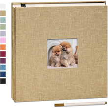 Fotorahmen Album Selbstklebend 60 Seiten DIY Leinen Cover