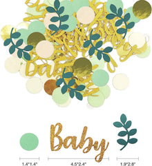 Babyparty Deko Konfetti 100 Stück Grün Junge Mädchen Baby