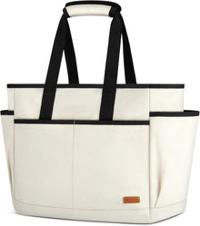 Strandtasche XXL Damen Groß mit Reißverschluss Wasserdicht 30L Beige