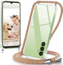 Handyhülle mit Band für Samsung Galaxy A14 Umhängeband Rainbow