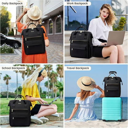 Schulrucksack Jungen Teenager 17 Zoll Laptop USB Schwarz