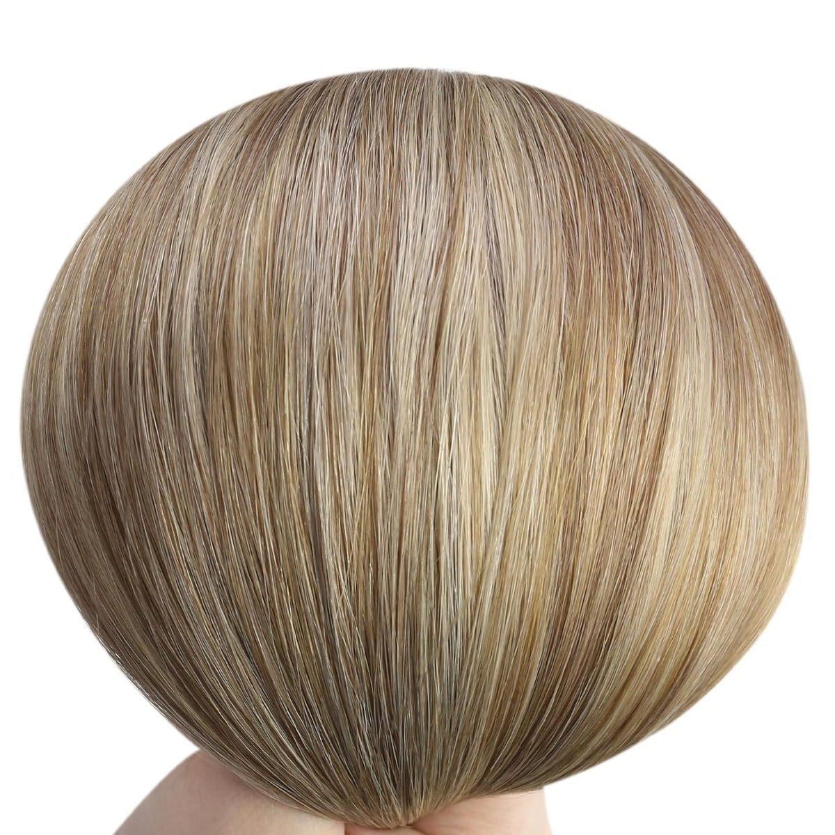 Echthaar Bondings Ombre 40cm - Hellbraun/Platinblond